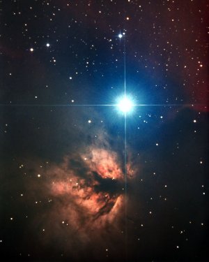 Alnitak and the Flame Nebula
