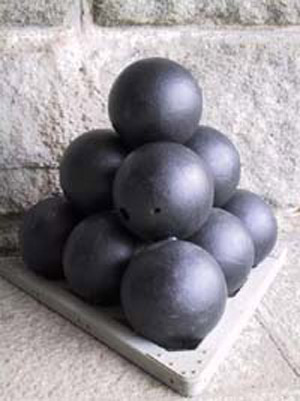stack of cannonballs