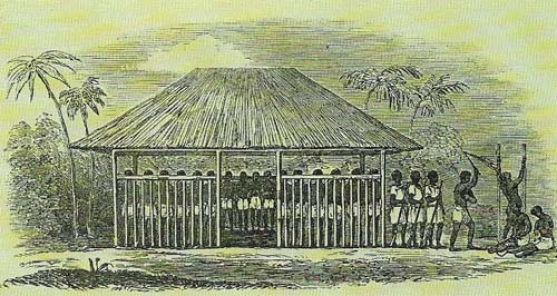 Before they were shipped to the New World slaves were assembled in barracks or 'barrancoon', where they were treated much as any other freight for shipping. The slave trade was so lucrative that European traders made little effort to develop large-scale trade in other commodities until the 19th century.