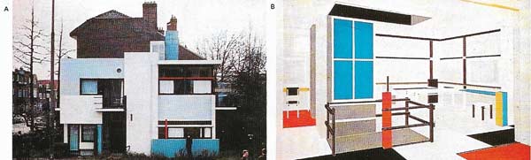 The Schroder House on the outskirts of Utrecht was designed by Gerri Rietveld in 1924.