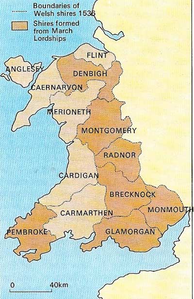 The Acts of Union incorporated Wales into England in order to achieve a more effective governance of Wales and the border area (Marches).