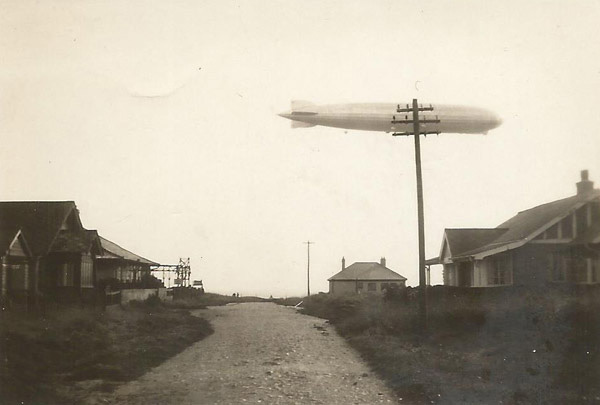 Graf Zeppelin flying over Peacehaven, England