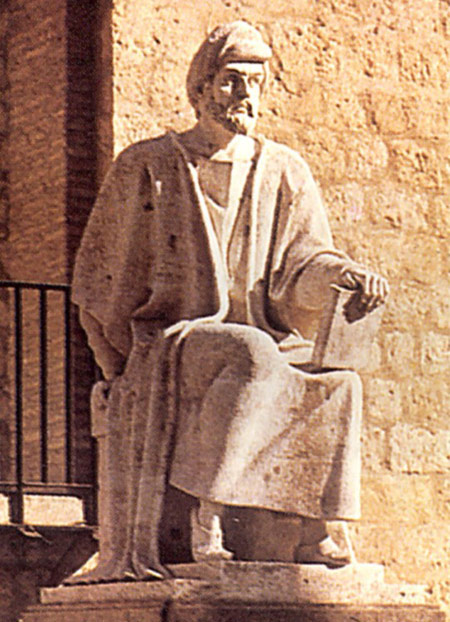 Averroes, statue in C�rdoba, Spain