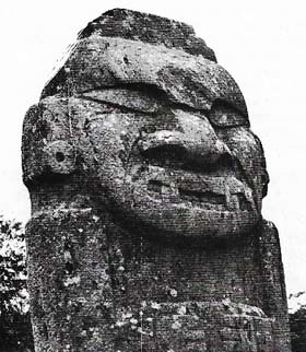 Enigmatic and massive carvings are scattered on the hills round the present town of San Agustin in southern Colombia.