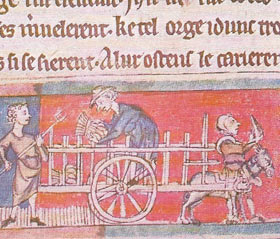 Harvesting in medieval times